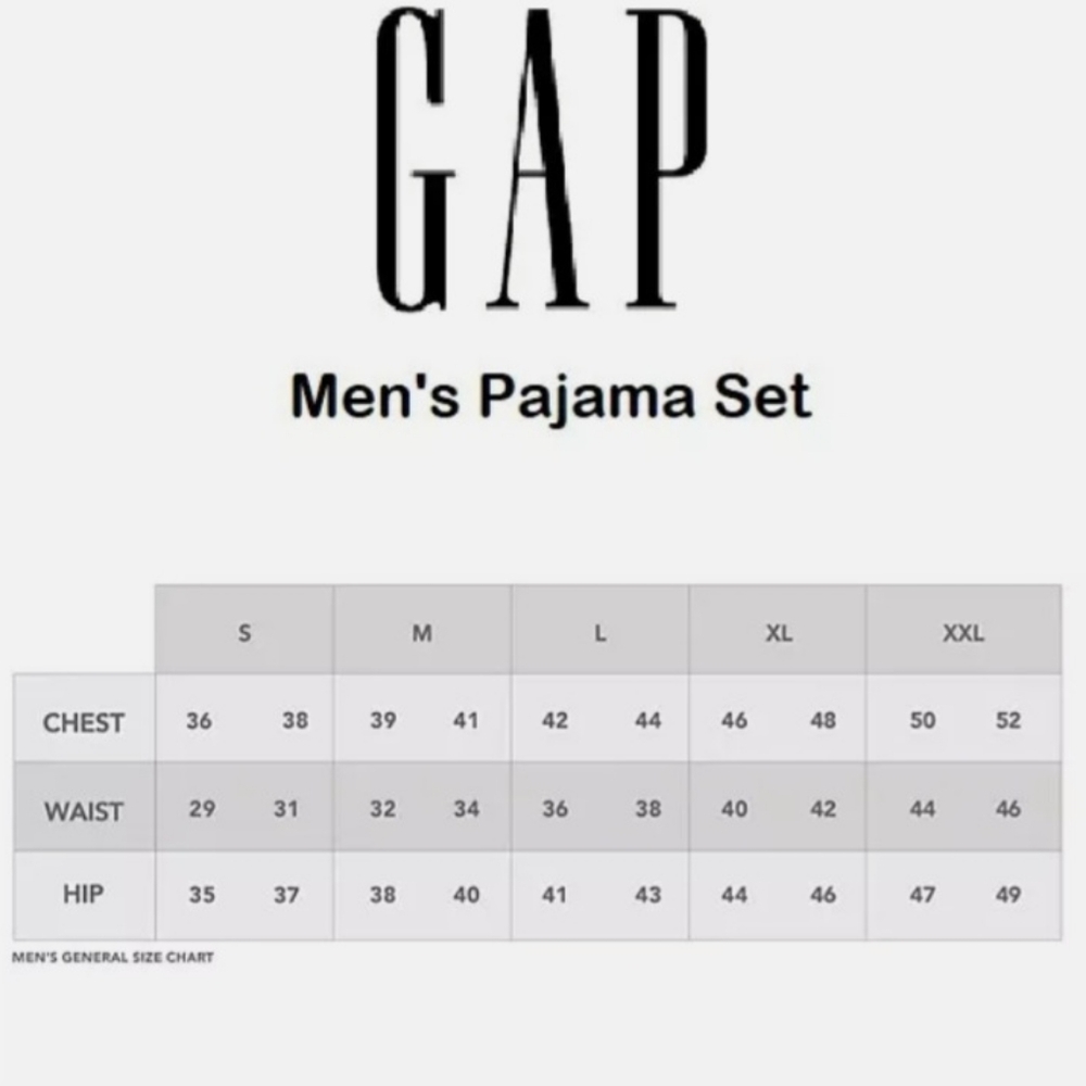Gap Men's Flannel Cozy Crewneck Long Sleeve Drawcord Pajama Set Mens (New) - Picture 3 of 3